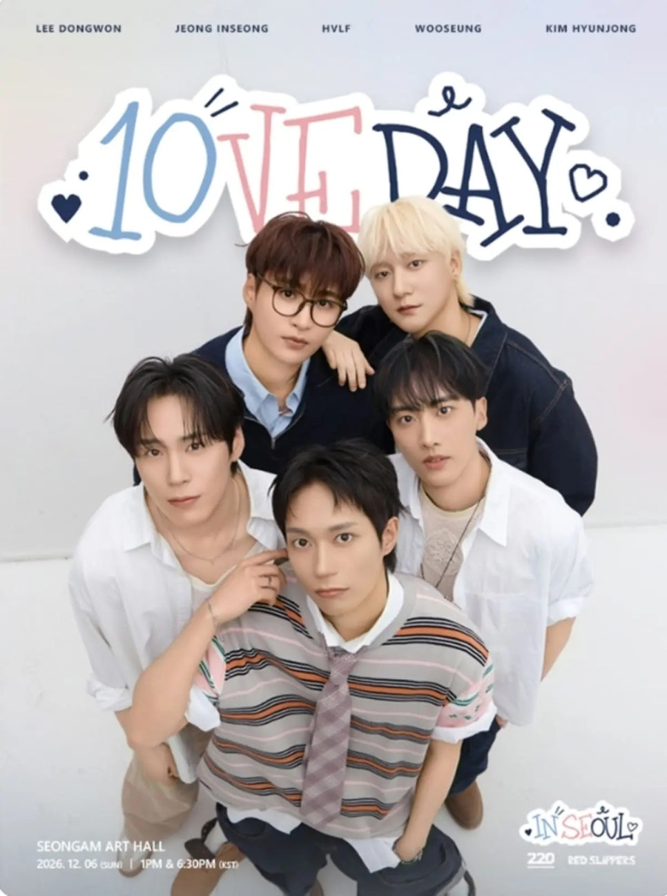 KNK 10th anniversary concert 10VE DAY poster, Sungam Art Hall Seoul Dec 2026