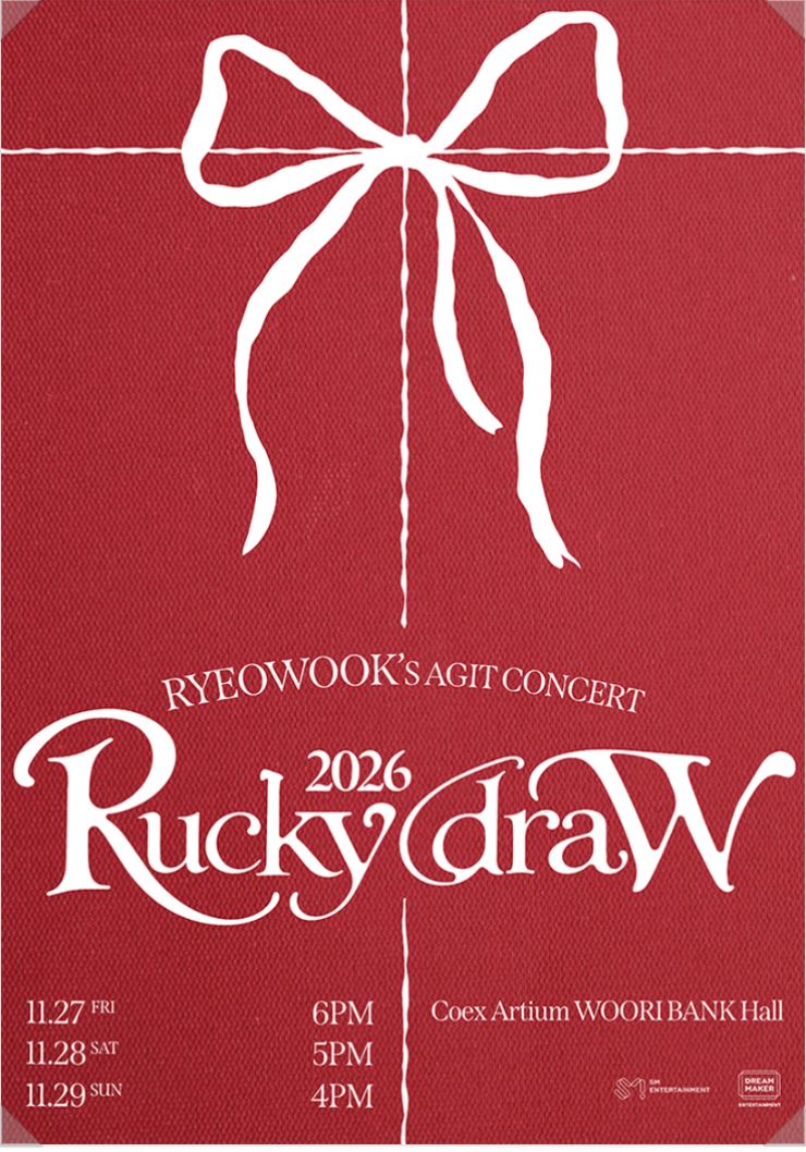 Ryeowook's AGIT Concert 2026 Rucky draW Seoul