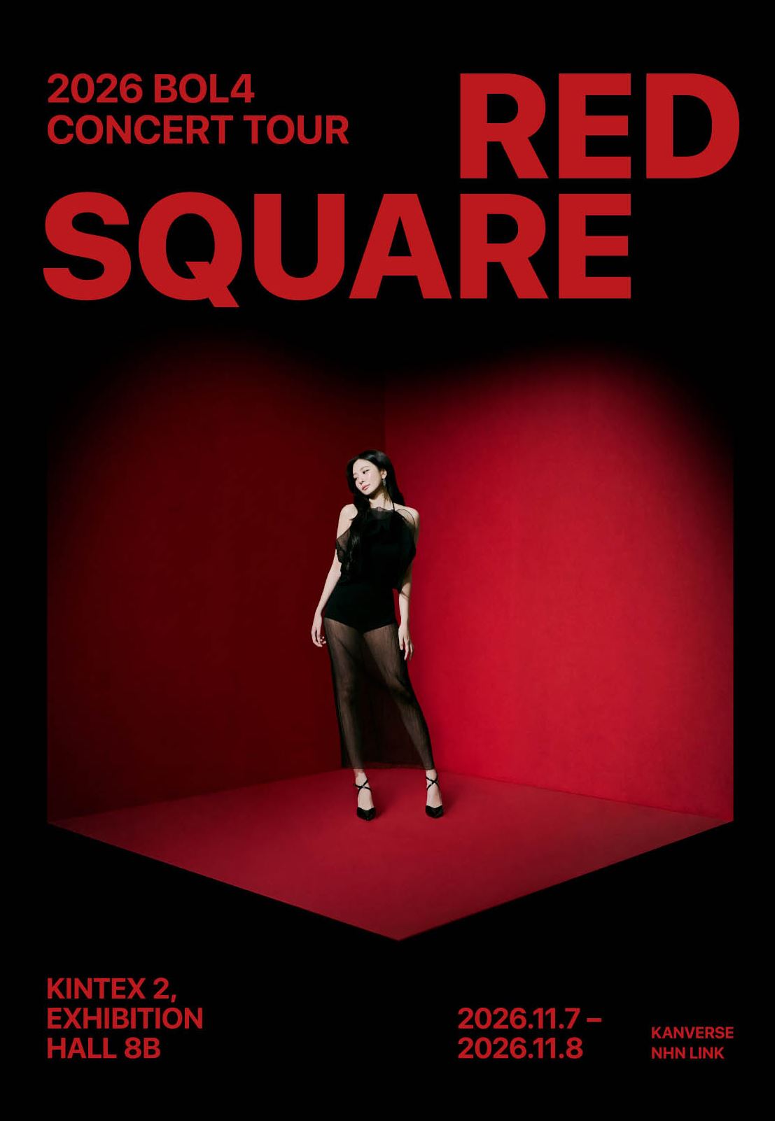 BOL4 Red Square concert poster, KINTEX Goyang Nov 2026